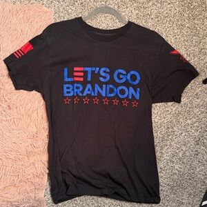 Men's Black Graphic Tee with Blue and Red Accents